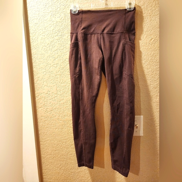 90 Degree by Reflex Dark Purple Leggings Ankle Women's Size XS - Picture 1 of 3